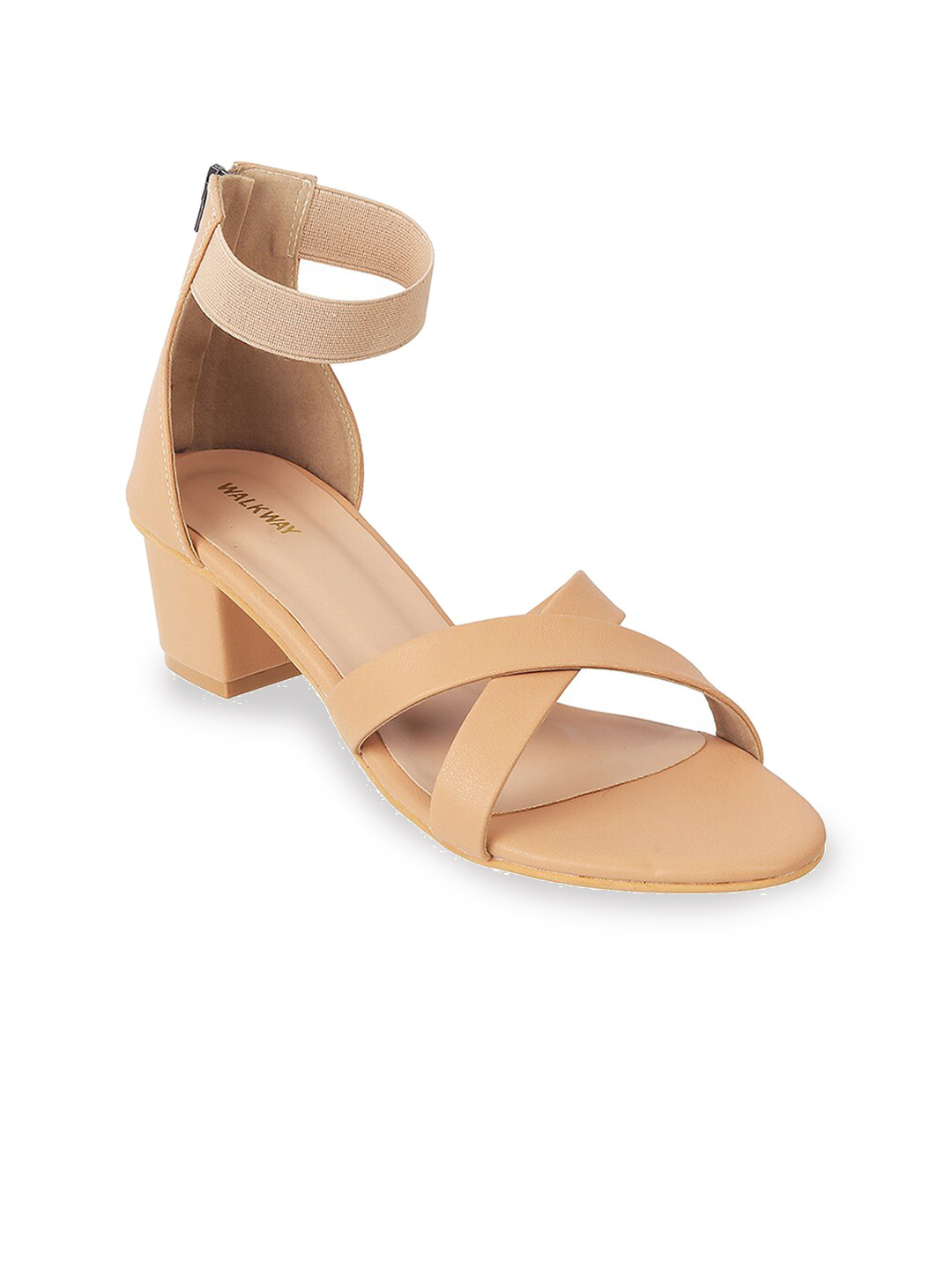 WALKWAY by Metro Cross Strap Mid-Top Block Heels