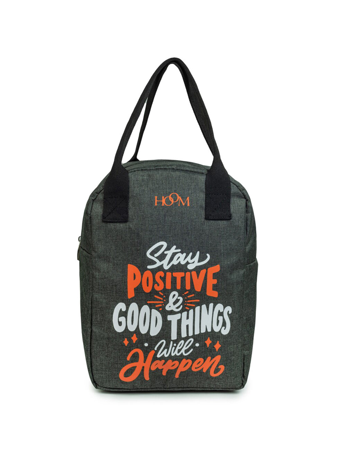 HOOM Typography Printed Foldable Travel Lunch Bag