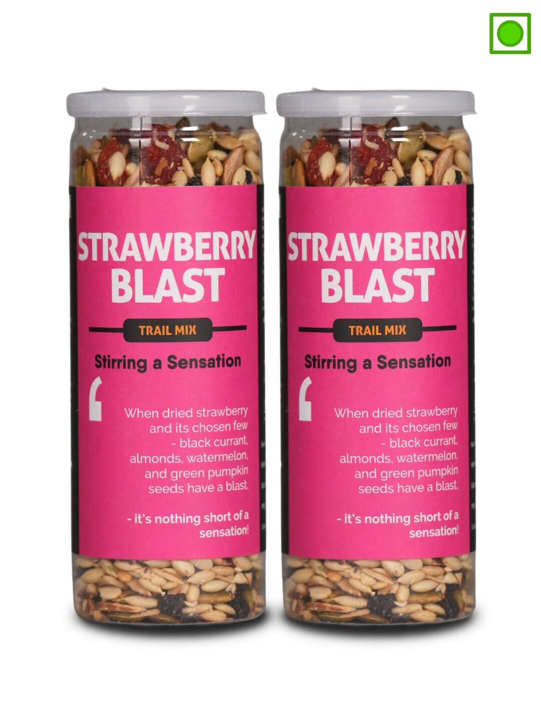Omay Foods Set Of 2 Strawberry Blast 320g