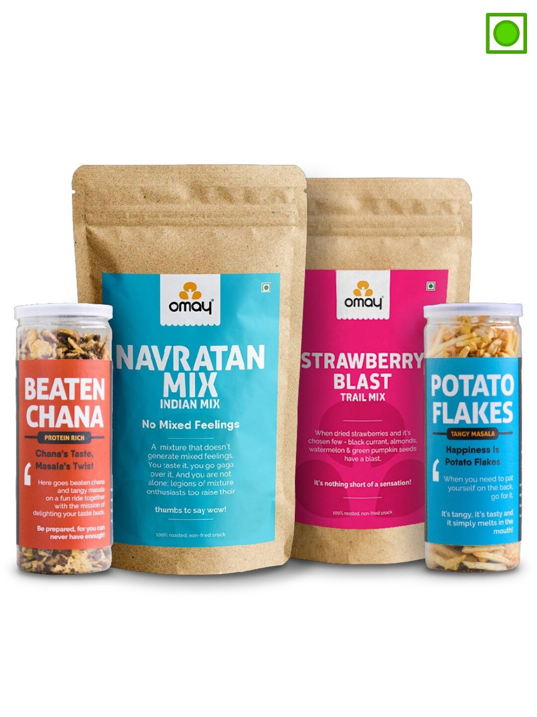 Omay Foods Flavorful Snacks Munchies -1000 gms