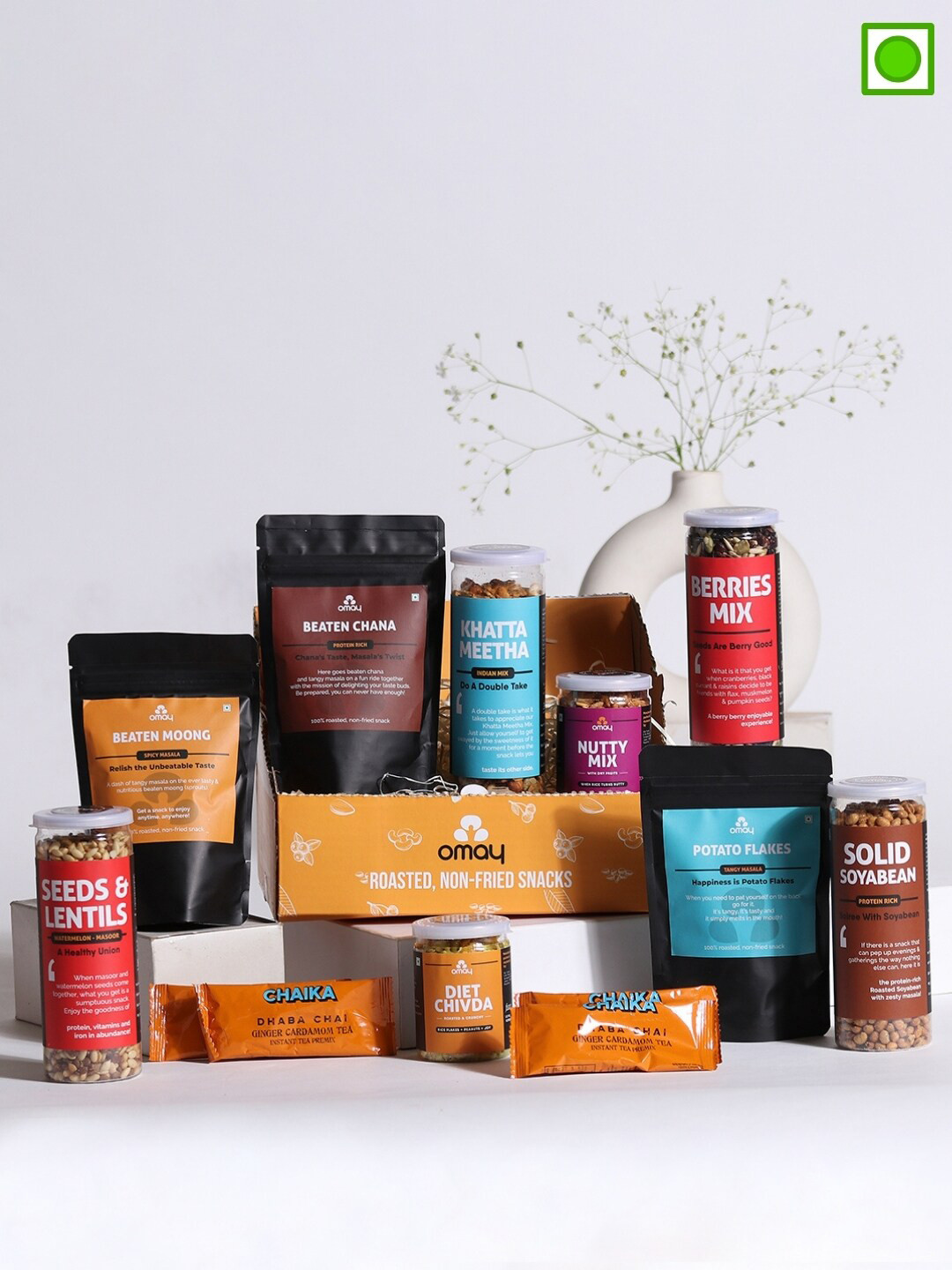 Omay Foods Set of 11 Variety Travel Pack 900 gms