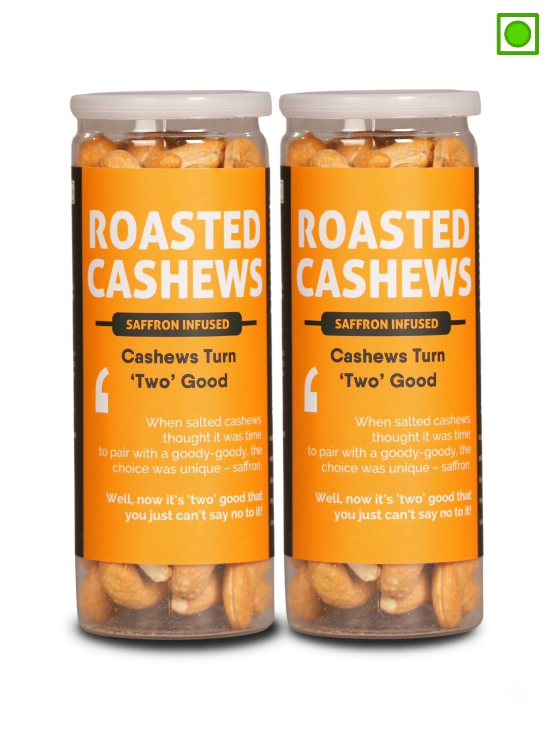 Omay Foods Roasted Cashews And Saffron Infused-150 g Each