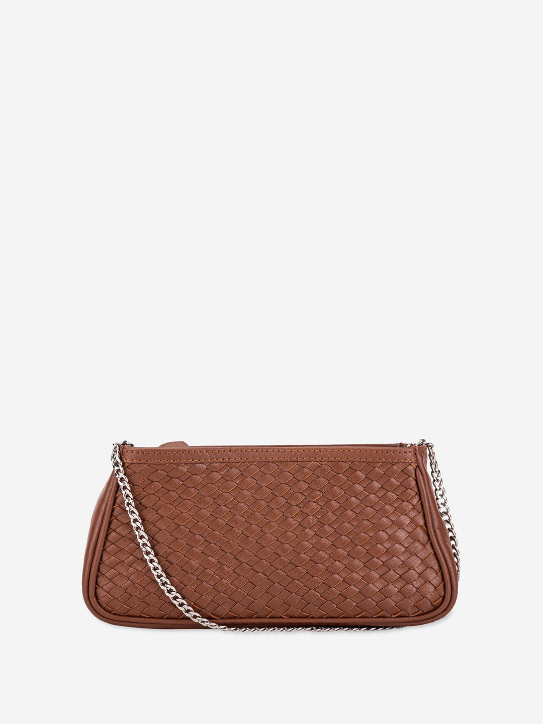 Abelardo De Moda Textured Leather Structured Sling Bag with Quilted