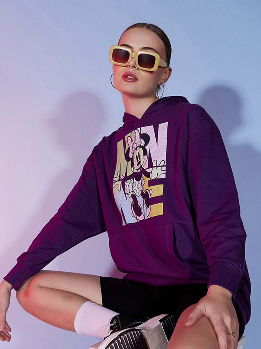 DressBerry Disney Printed Hooded Sweatshirt