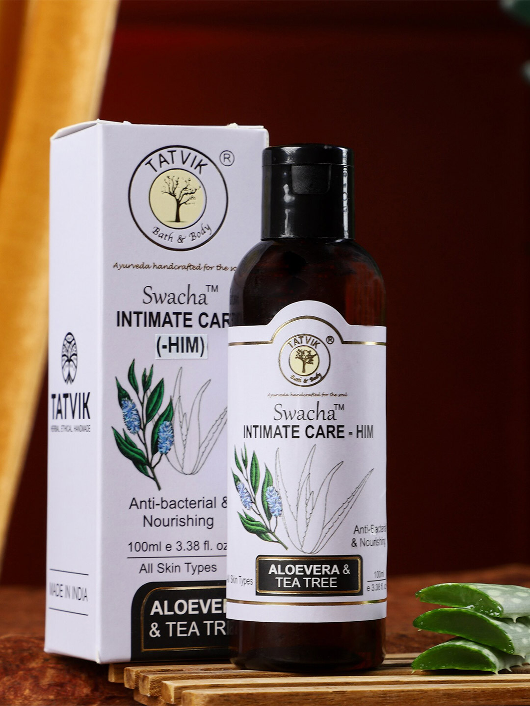 TATVIK Swaccha Intimate Care For Him With Aloe Vera & Tea Tree - 100ml