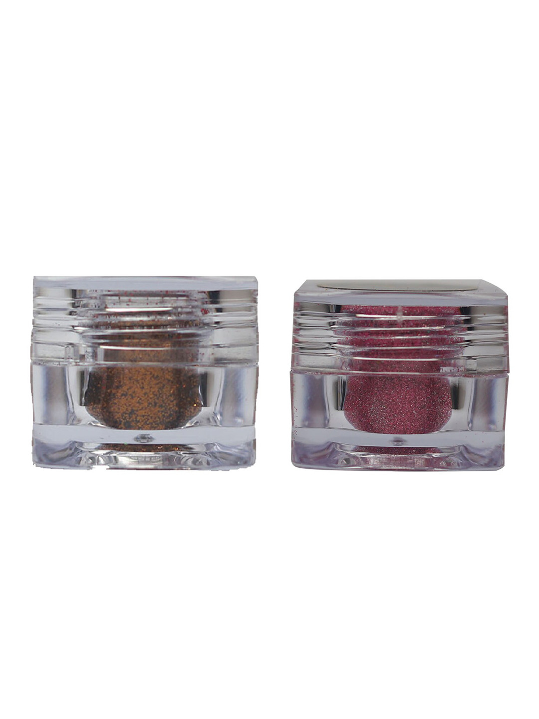 Veoni BELLE Holographic Set Of 2 HD Glitter Eyeshadow-5g Each-Copper 13-Frozen Pink 19