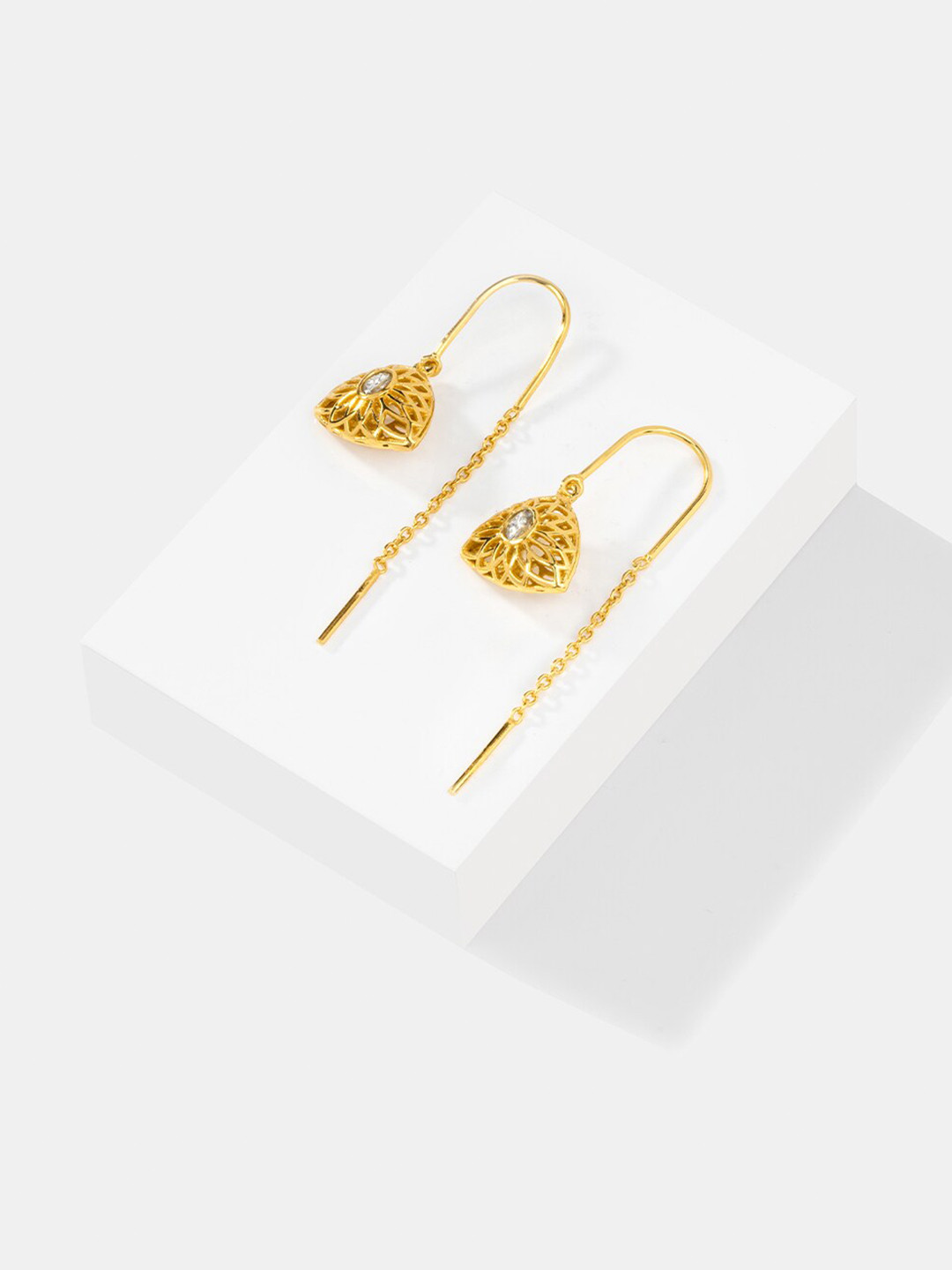 SHAYA Gold Plated Sui Dhaga Drop Earrings