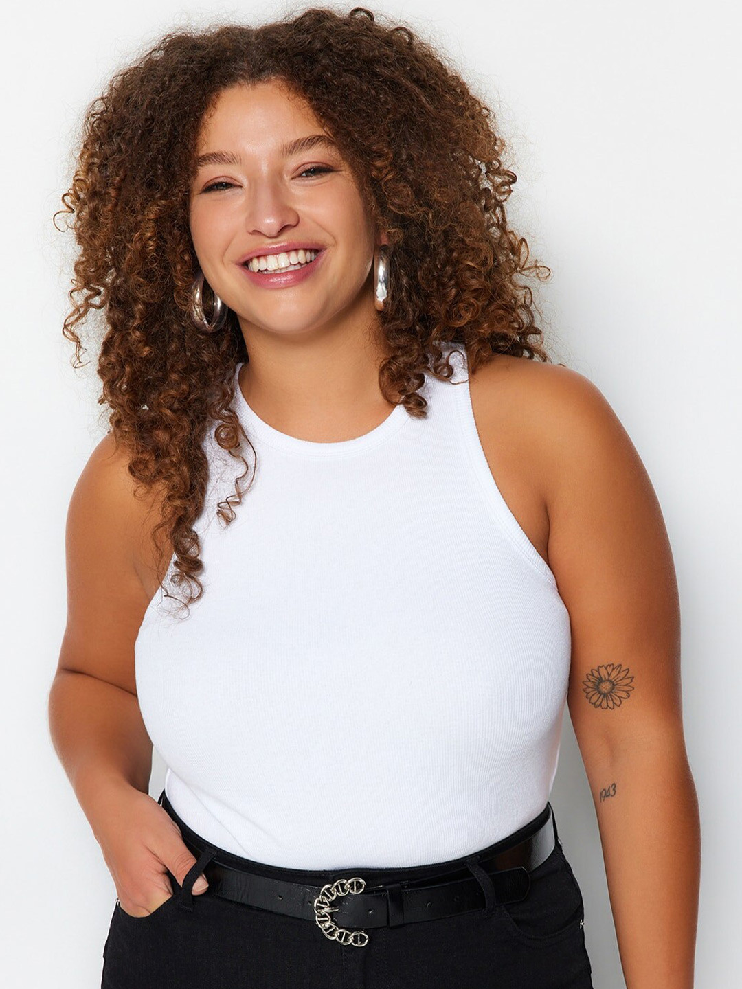 Trendyol Plus Size Lightly Padded Camisole