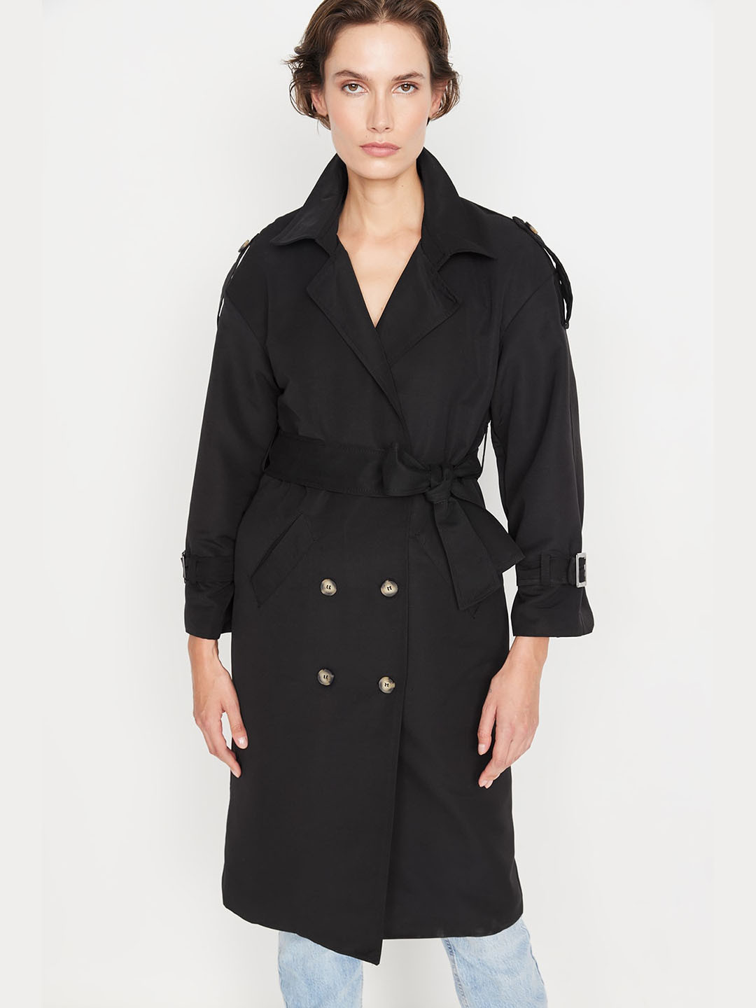 Trendyol Single-Breasted Knee Length Overcoat