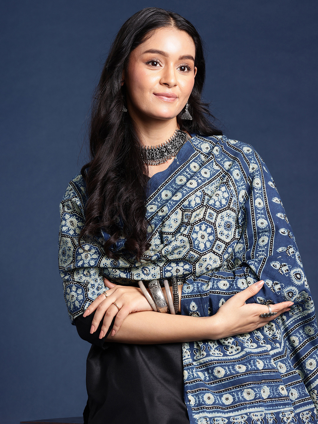 Taavi Hand Block Print Dupatta