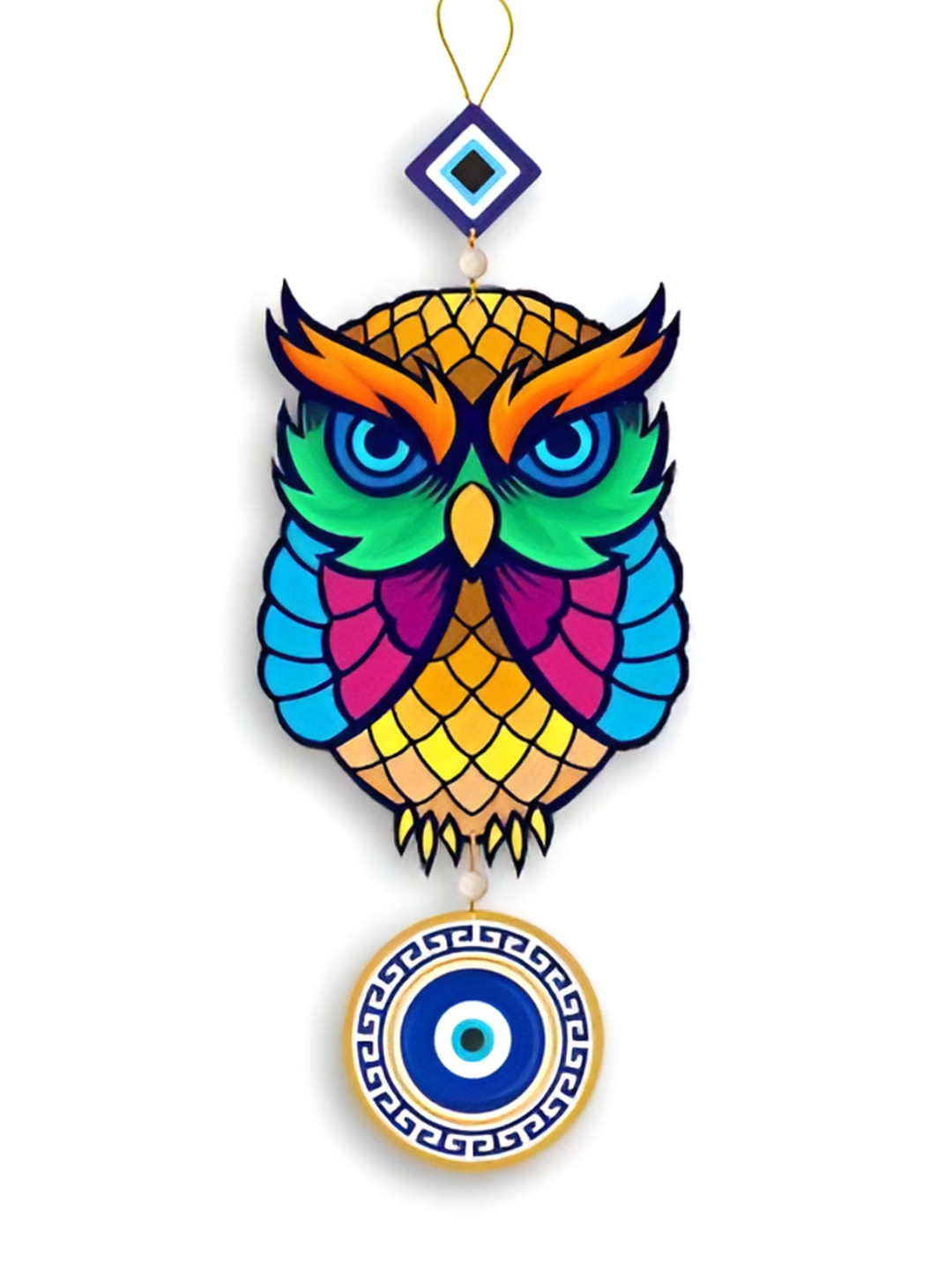 TECHEL Wood Matte Hanging Hall Wall Hangings-5In