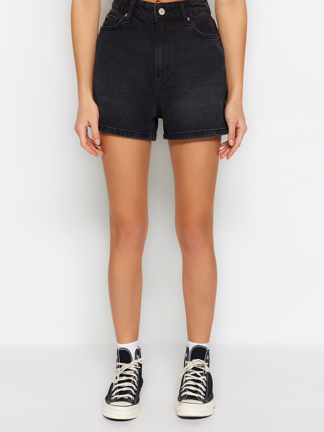 Trendyol Women Pure Cotton Denim Shorts