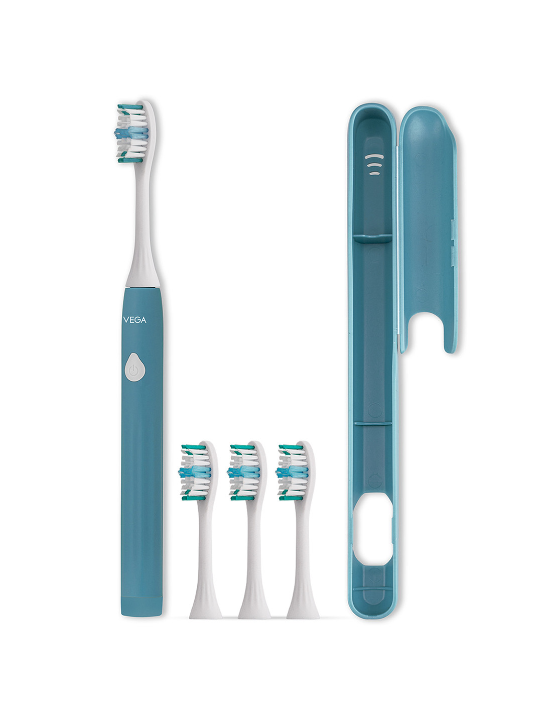 VEGA VETB-03 CareOne C3 Battery Powered Electric Toothbrush with 3 Brush Heads - Teal