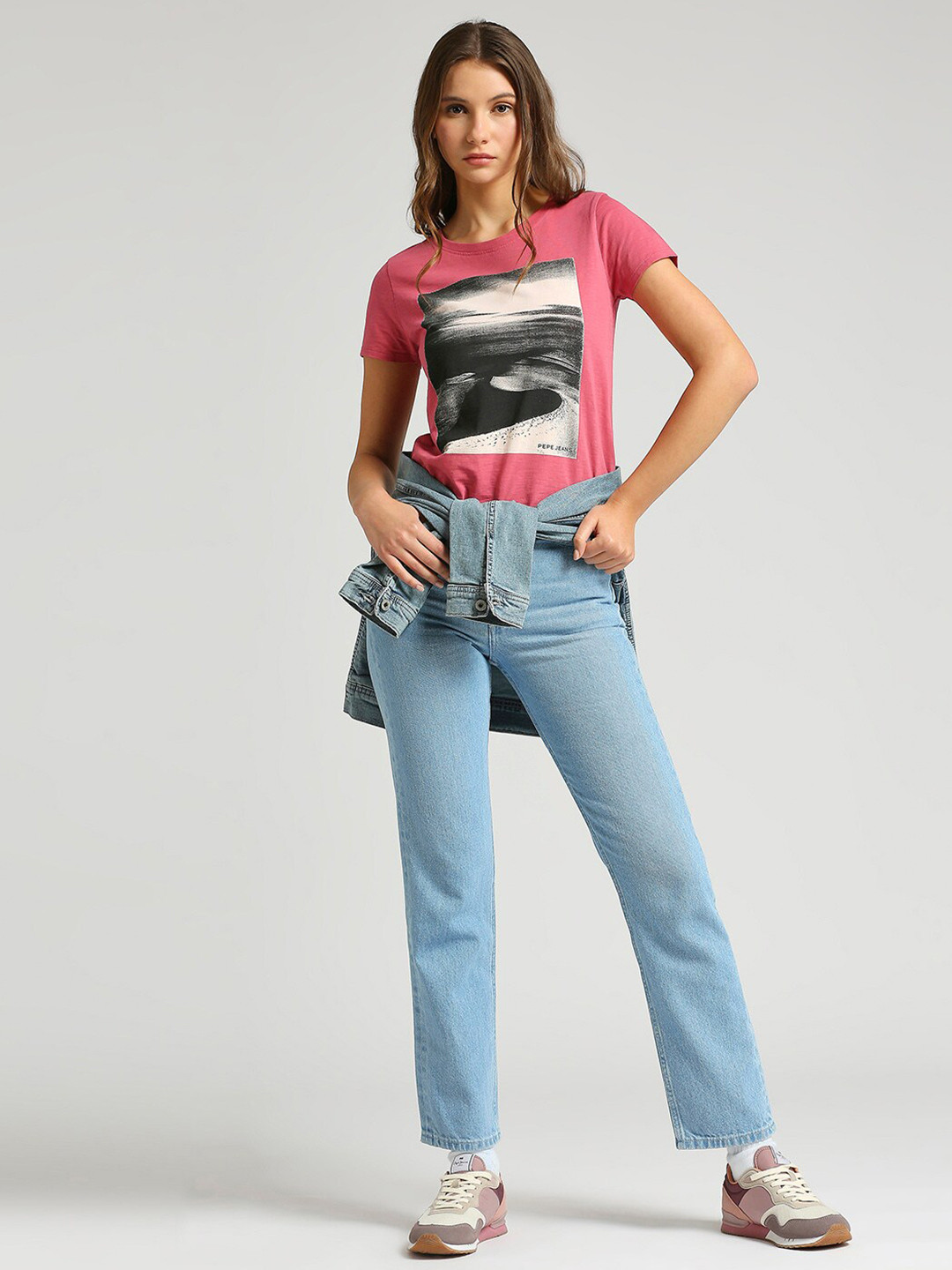 Pepe Jeans Graphic Print Pure Cotton T-shirt
