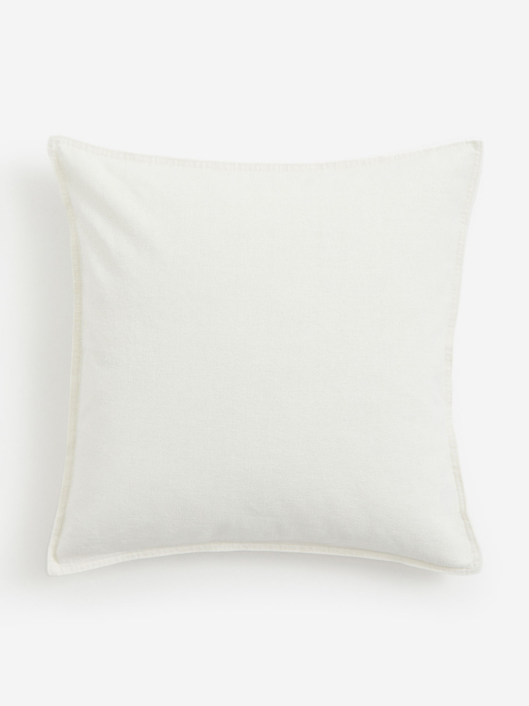 H&M White Linen-Blend Cushion Cover