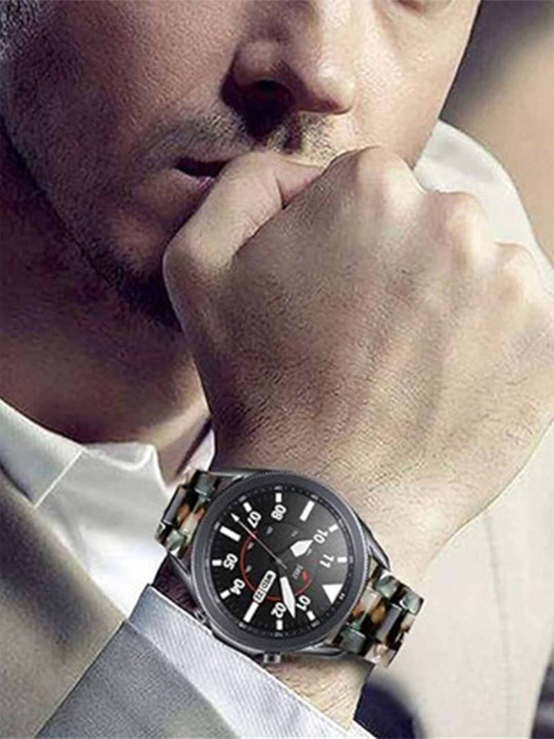 PEEPERLY Men Resin Radiance Samsung Galaxy Butterfly Watch Straps