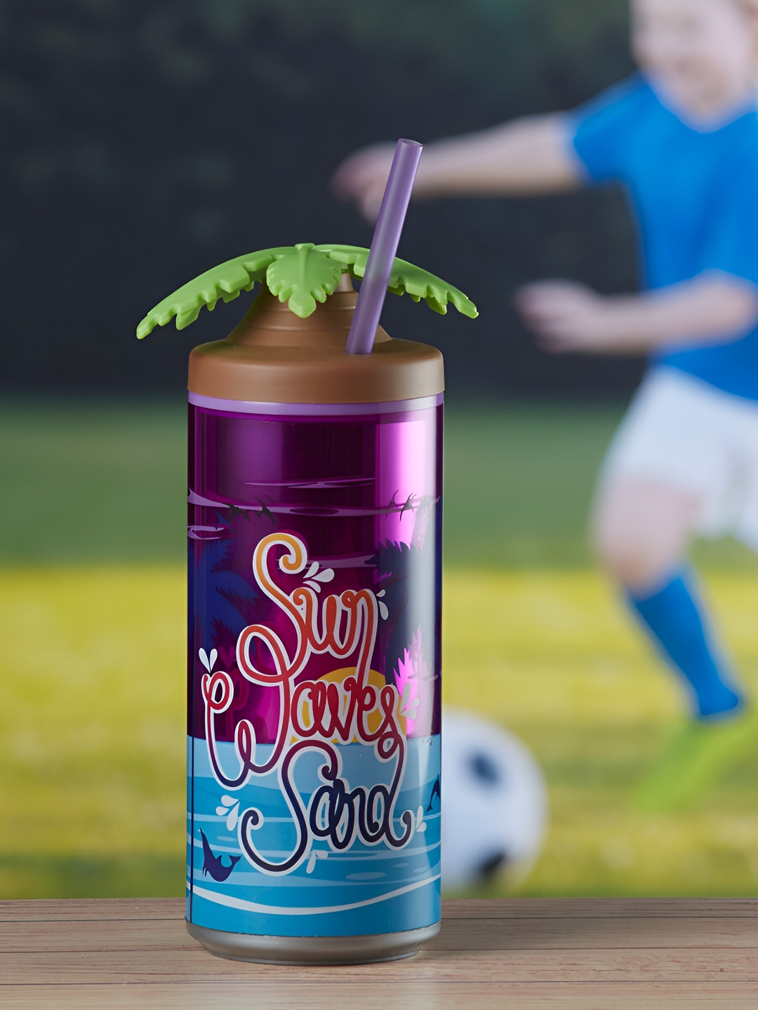 Kookee Purple Conversational Stainless Steel Single Wall Vacuum Tumbler - 275ml