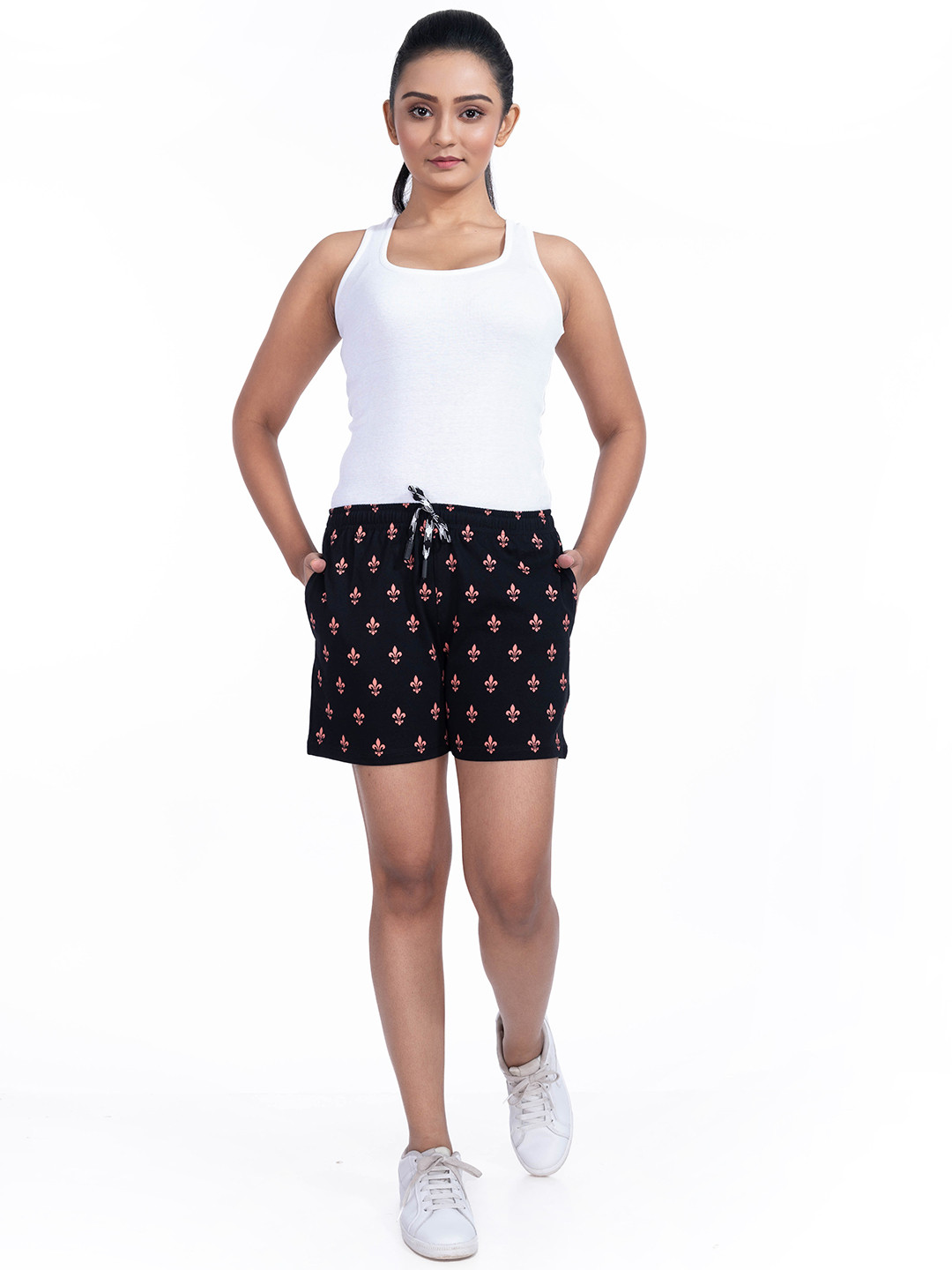 Style Club Women Floral Printed Pure Cotton Shorts