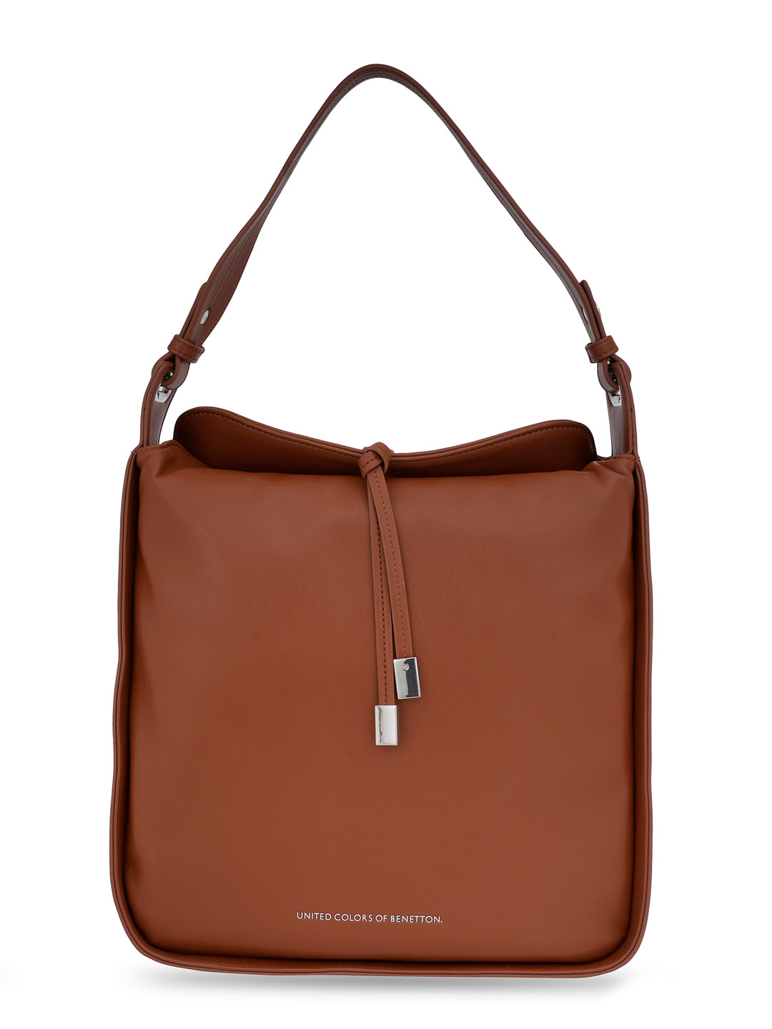 United Colors of Benetton PU Bucket Hobo Bag