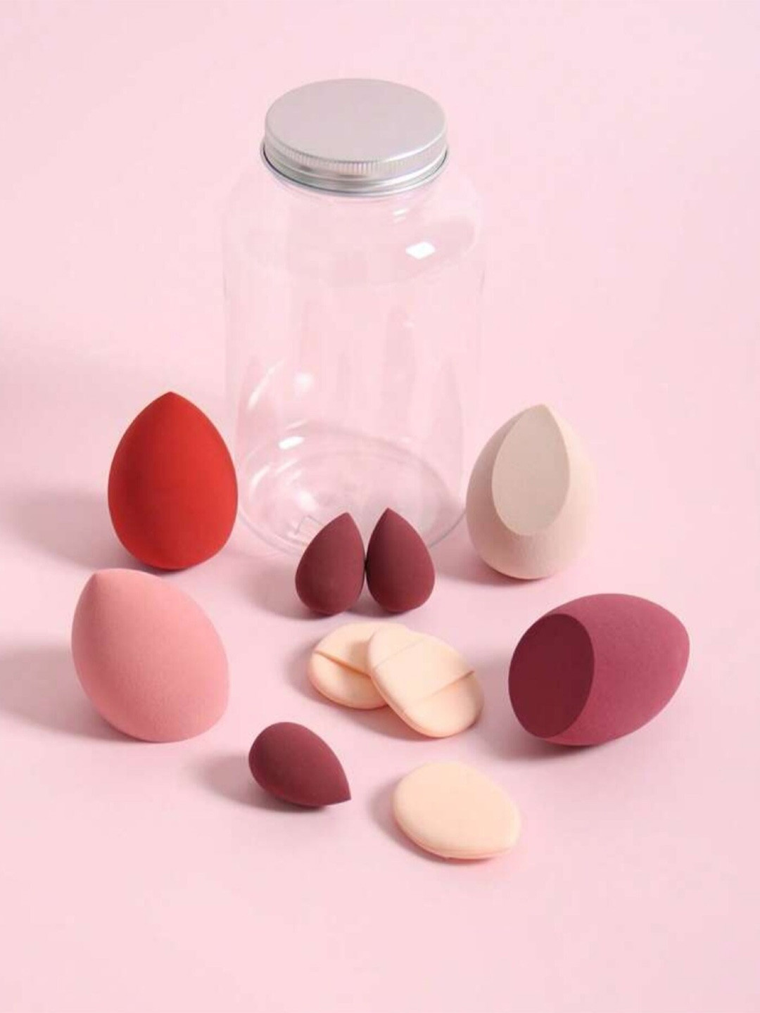 FEELHIGH 10-Pcs Sponge Set With Storage Jar