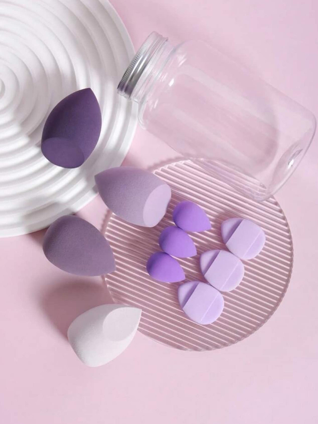 FEELHIGH 10-Pcs Sponge Set With Storage Jar