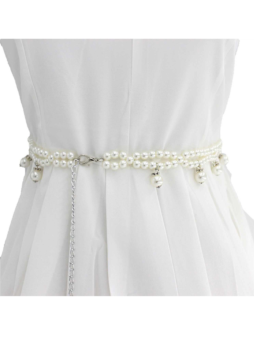 SYGA Women Beaded Adjustable Waist Chain Belt