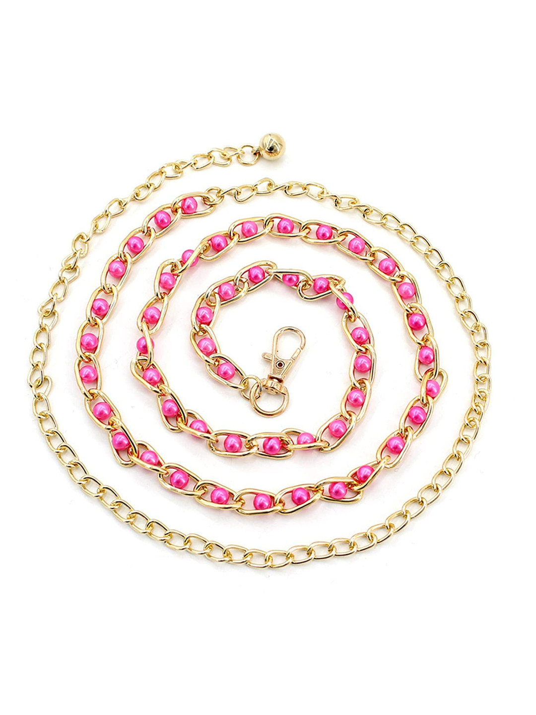 SYGA Women Embellished Leather Waist Chain Belt