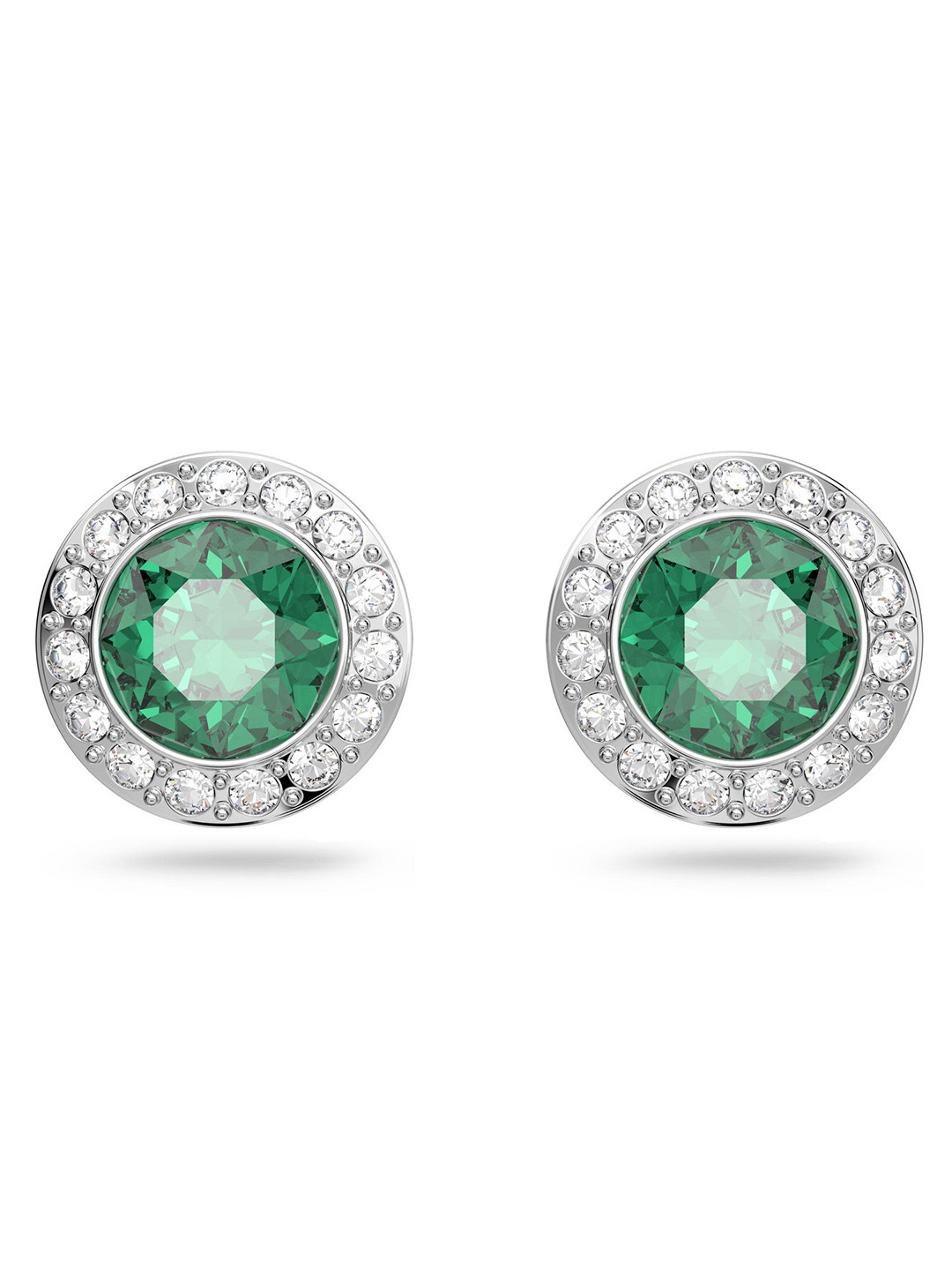 SWAROVSKI ANGELIC:PE RND STUD EMRD/CRY/RHS