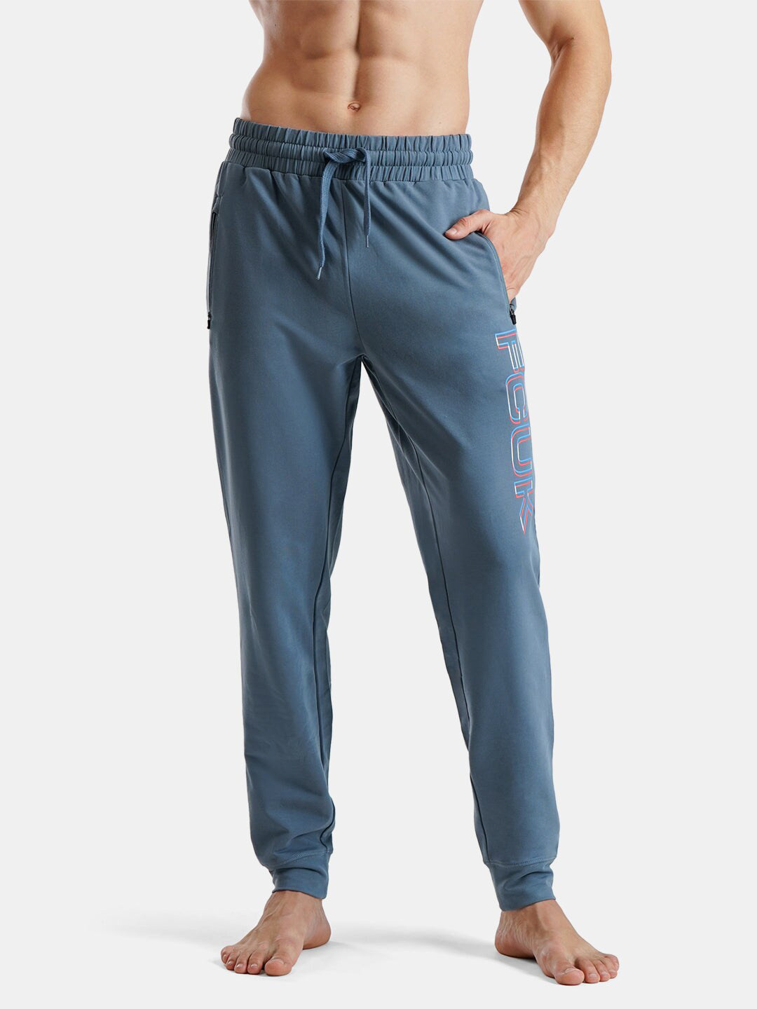 FCUK Men Mid Rise Cotton Antimicrobial Lounge Pants