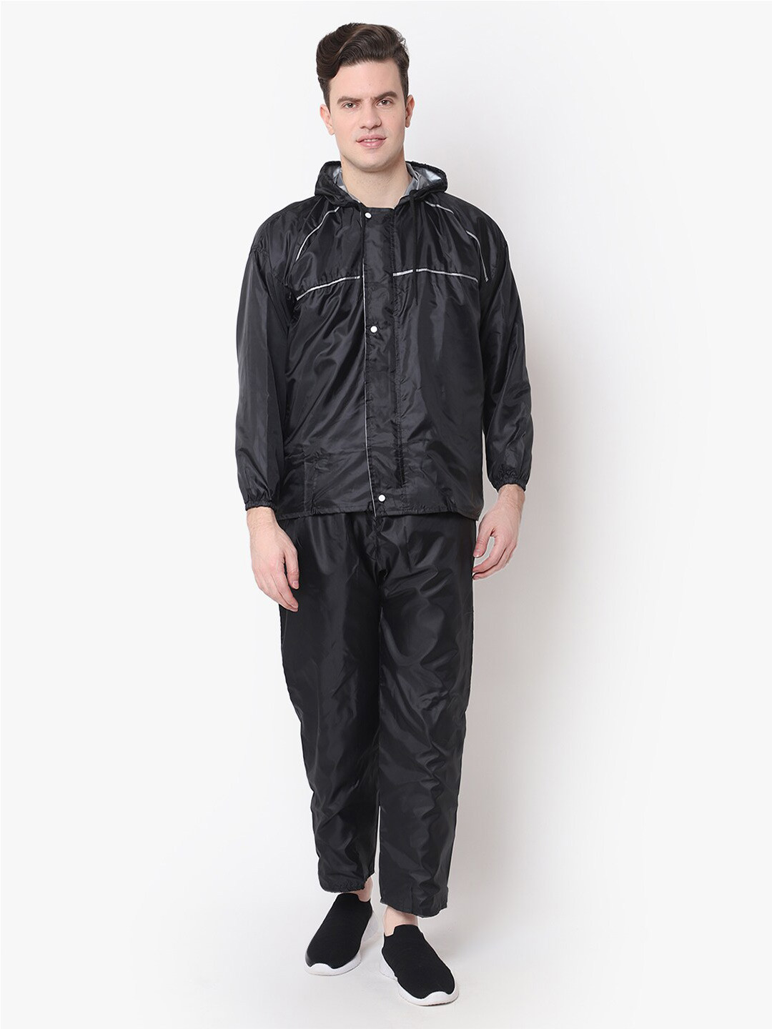 Zacharias Hooded Waterproof Reversible Rain Suit