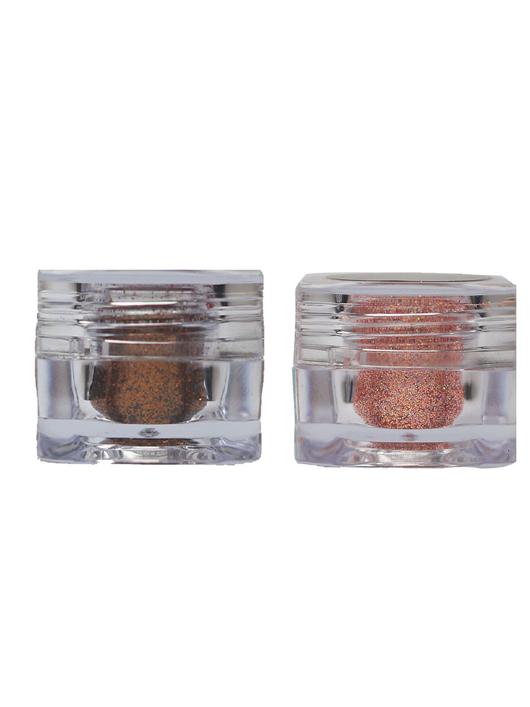 Veoni BELLE Holographic HD 2-Pcs Glitter Eyeshadow - 5g Each - Copper & Peach