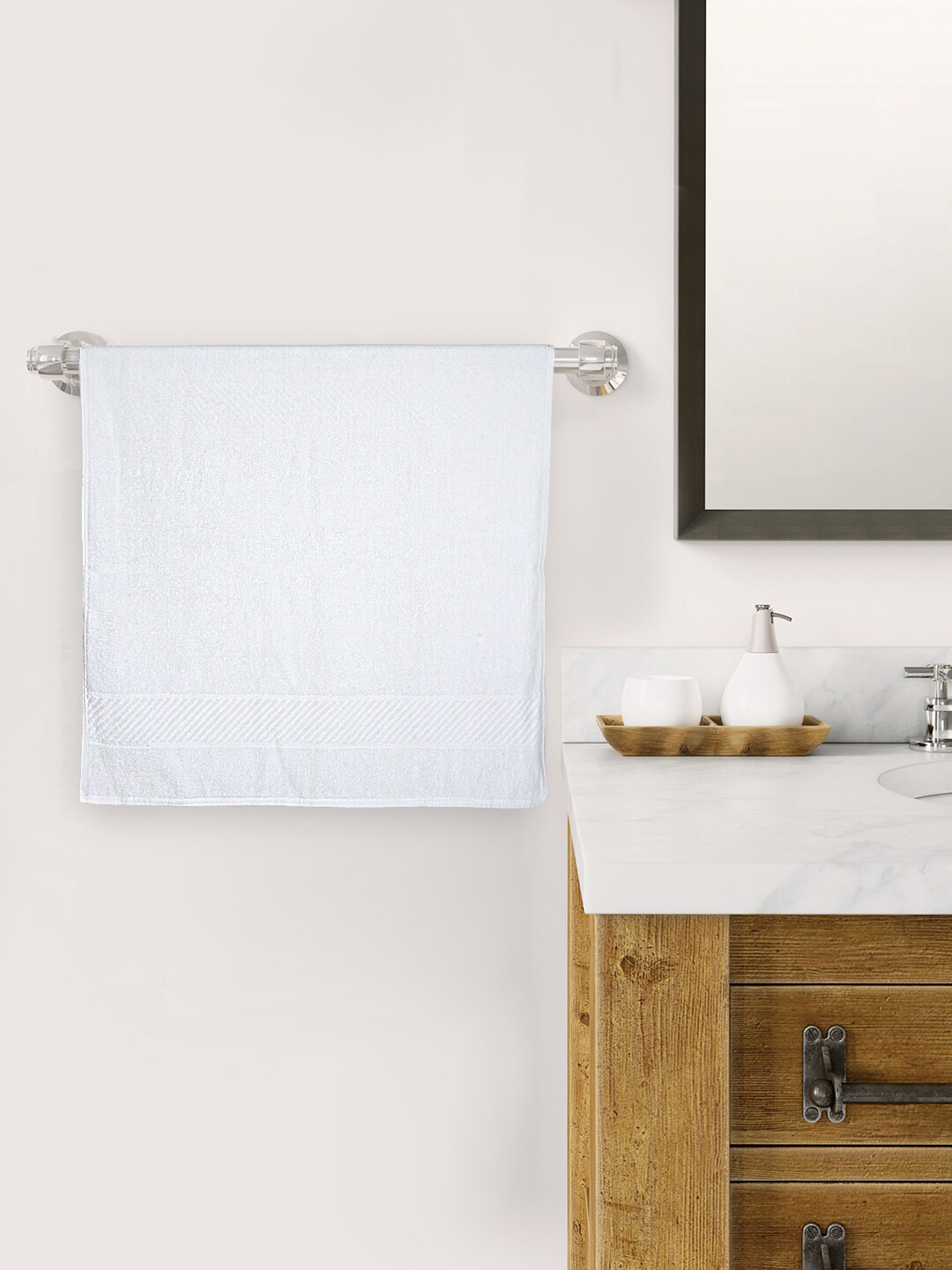 Style Shoes White Cotton Super Absorbent Bath Towel