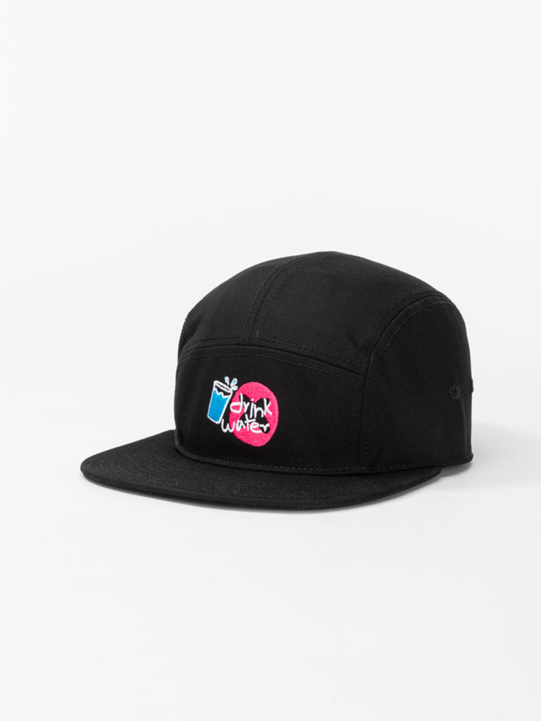 Urban Monkey Unisex Black Embroidered Cotton Baseball Cap