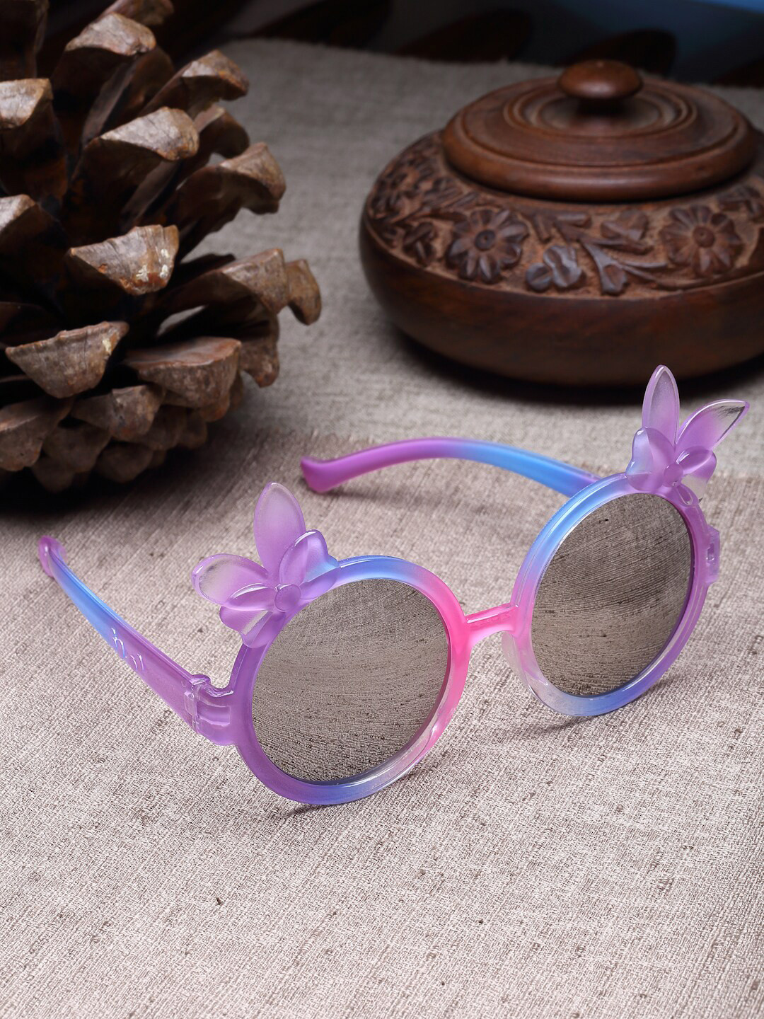 Stoln Girls Multicolour Round UV Protected Sunglasses