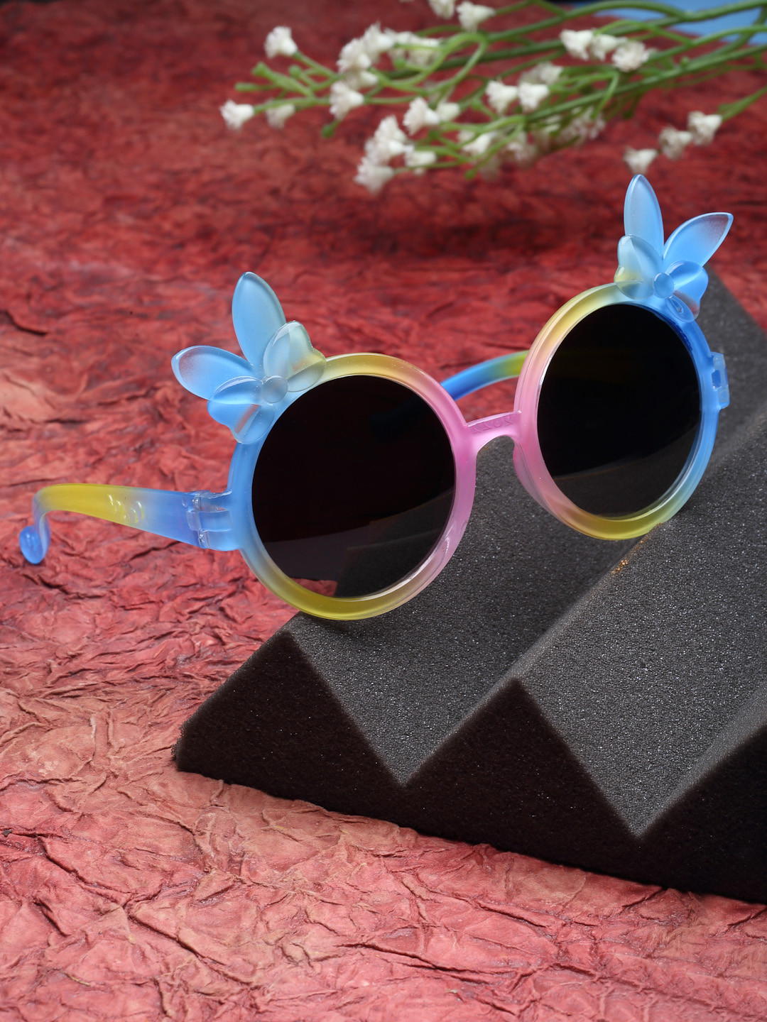 Stoln Girls Multicolor Round UV Protected Sunglasses