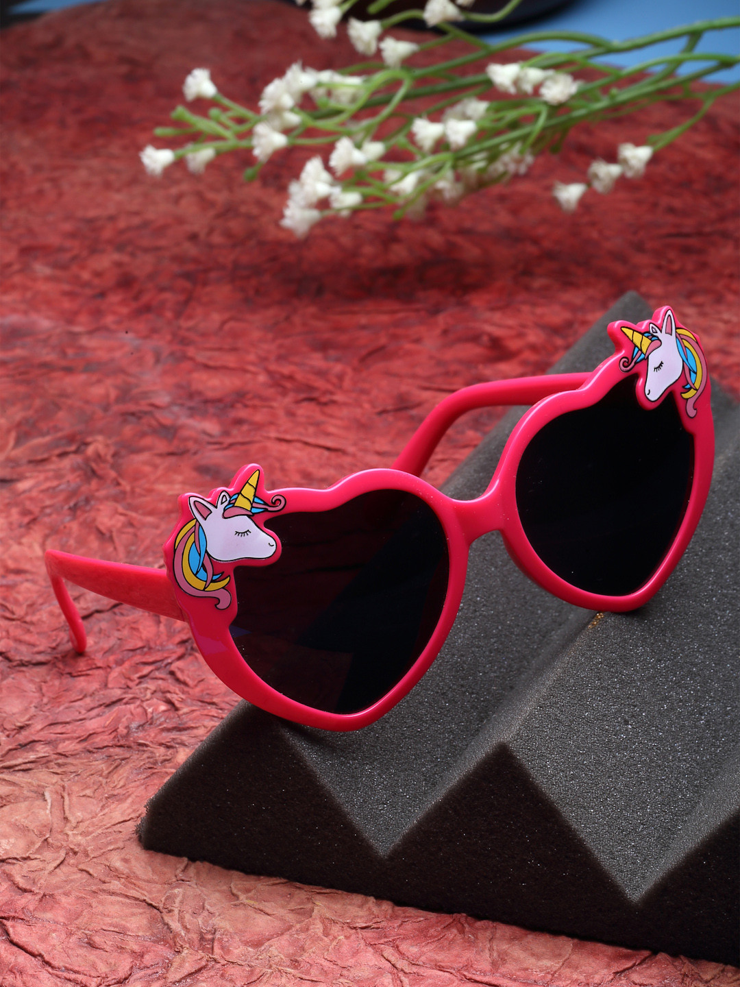 Stoln Girls Heart Shaped Unicorn UV Protected Sunglasses