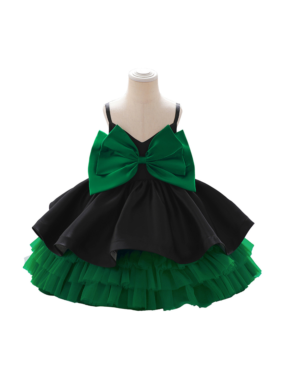 StyleCast Green Fit & Flare Balloon Dress