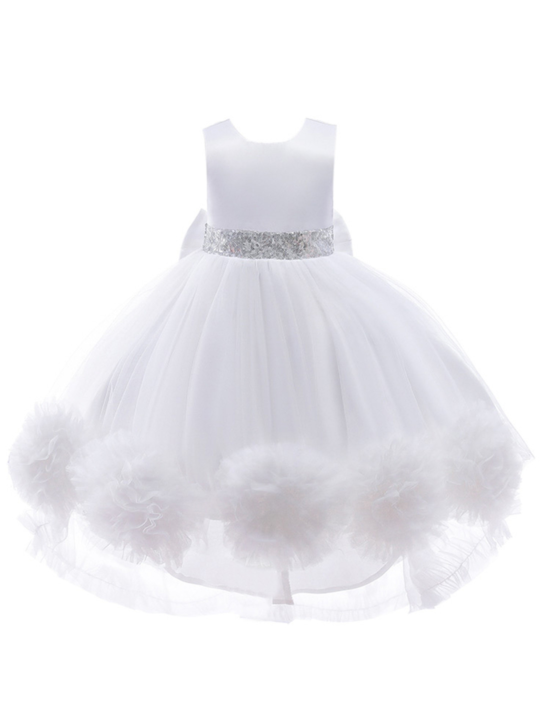 StyleCast Girls White Balloon Party Dress