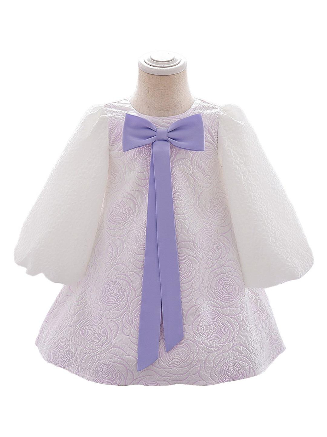 StyleCast Girls Floral Self Design A-Line Dress