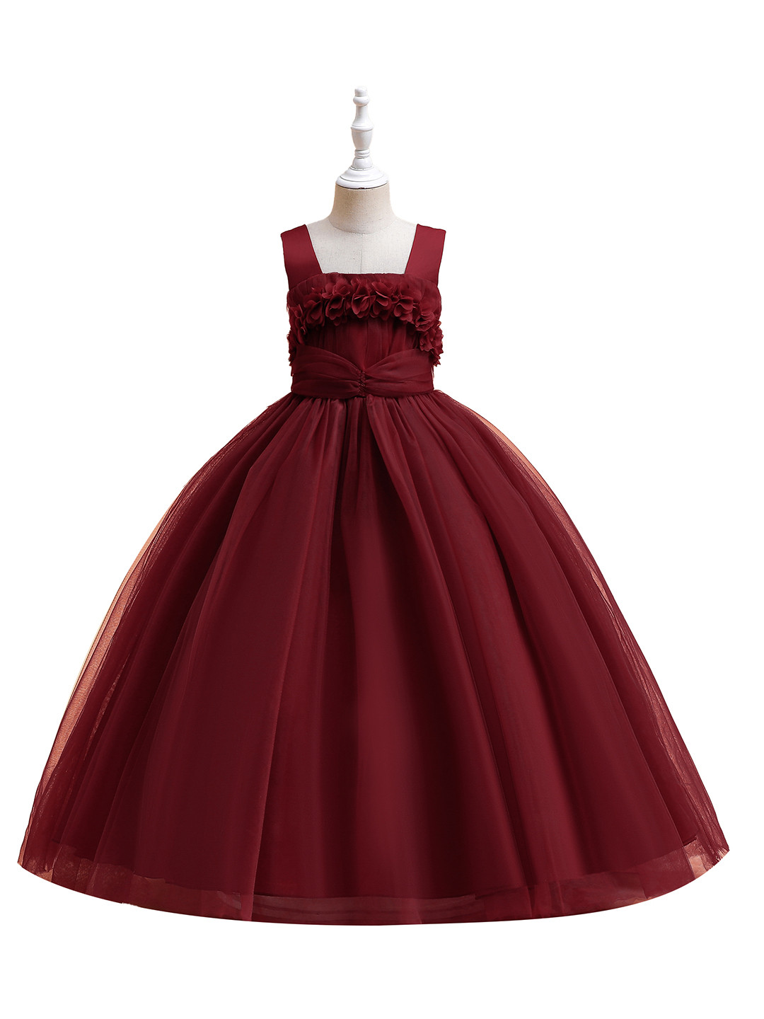 StyleCast Girls Maroon Maxi Party Dress