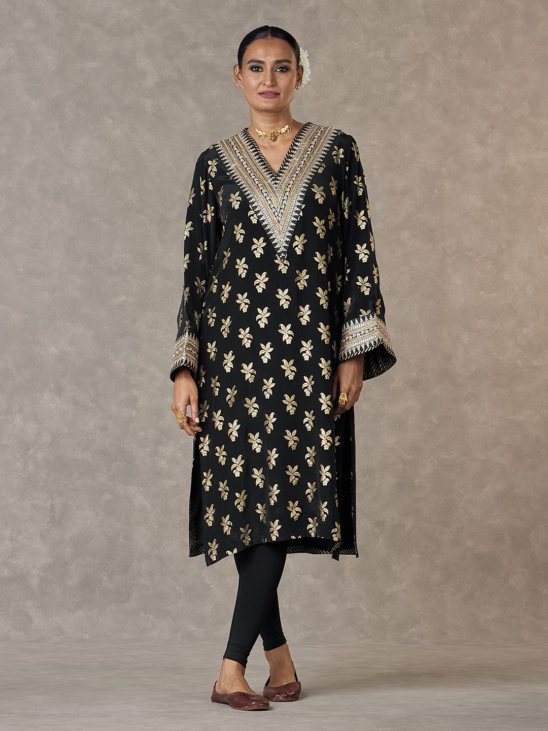 Masaba Paisley Printed Embroidered Kurta
