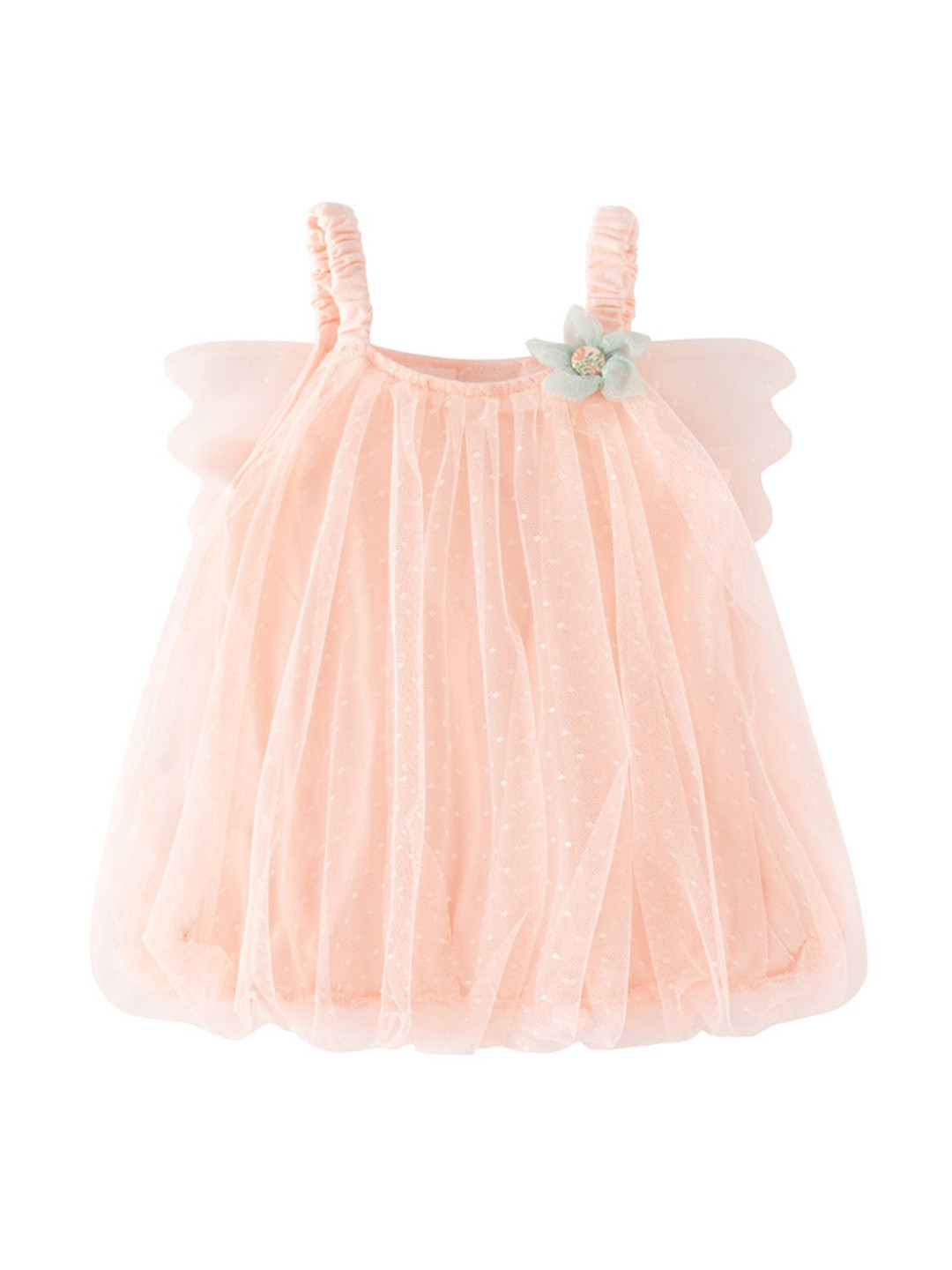 StyleCast Girls Pink with Pom-Pom Detail A-Line Dress