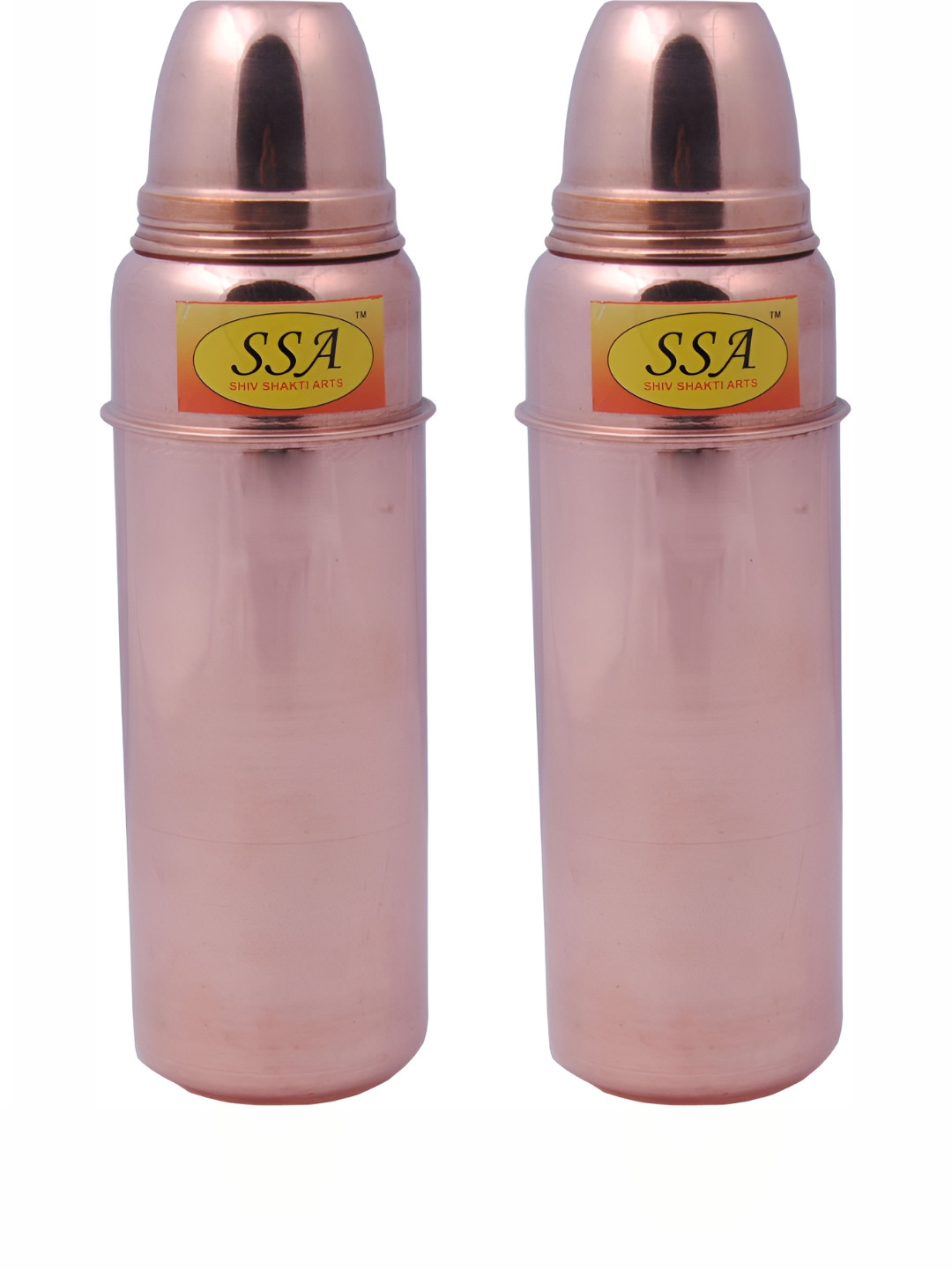 Shivshakti Arts Brown Copper Spill Proof 2 Piece Water Bottle - 3.6L