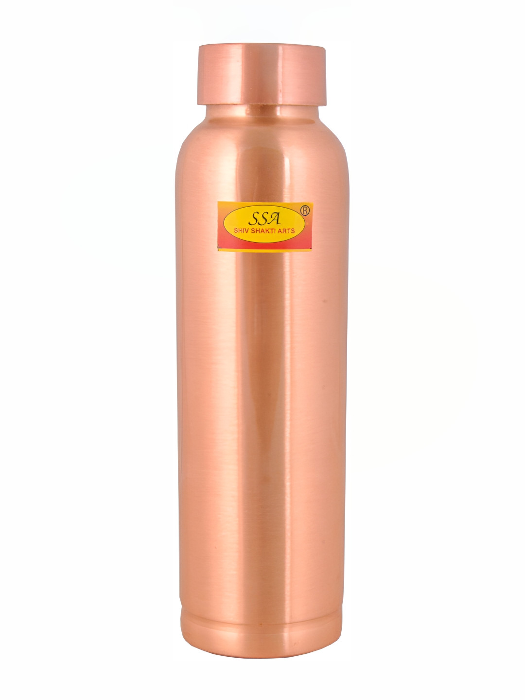 Shivshakti Arts Brown Copper Single Wall Vacuum Water Bottle - 1L