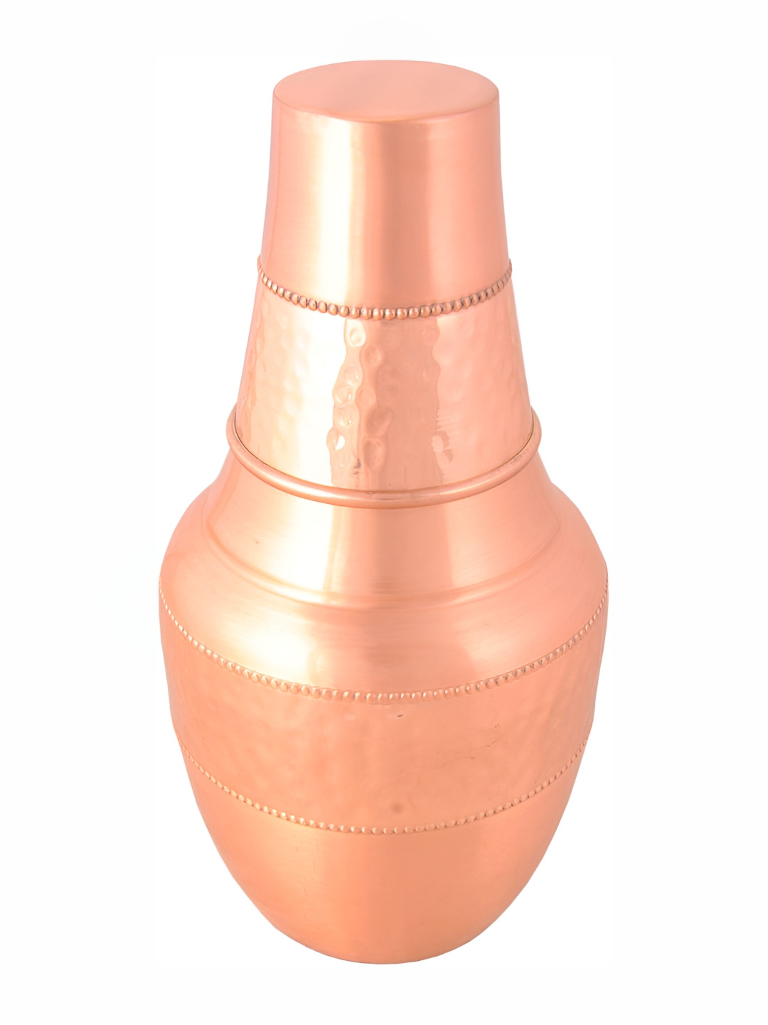 Shivshakti Arts Brown Solid Copper Spill Proof Water Bottle - 500ml