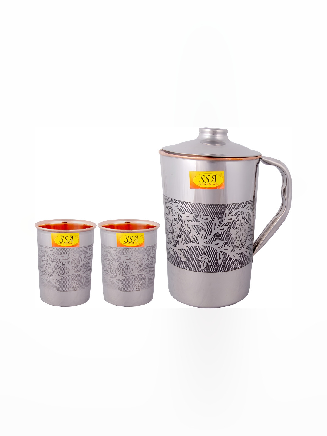Shivshakti Arts Silver Toned 2 Pieces Jug & Glass Set