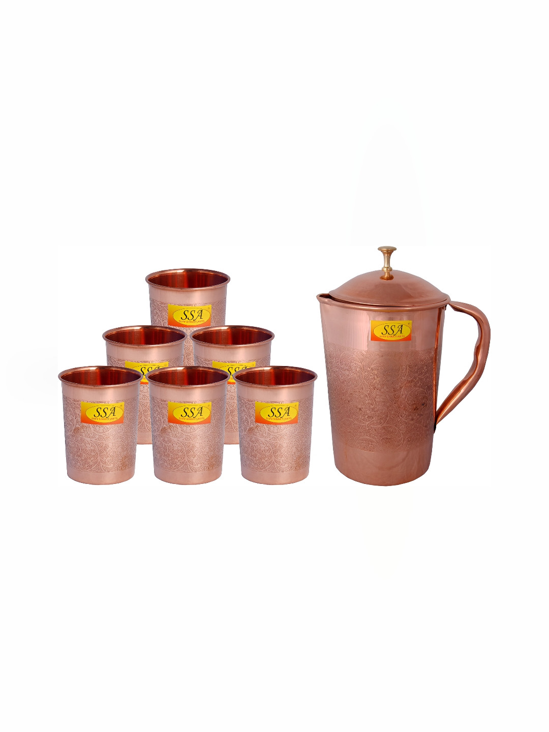 Shivshakti Arts Brown 6 Pieces Copper Core