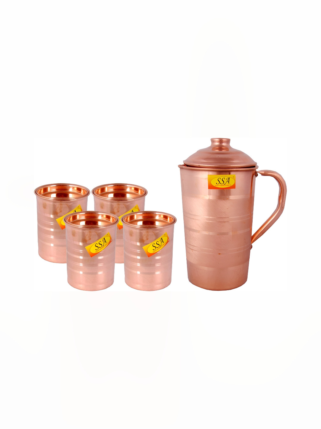 Shivshakti Arts Brown 4 Pieces Copper Core