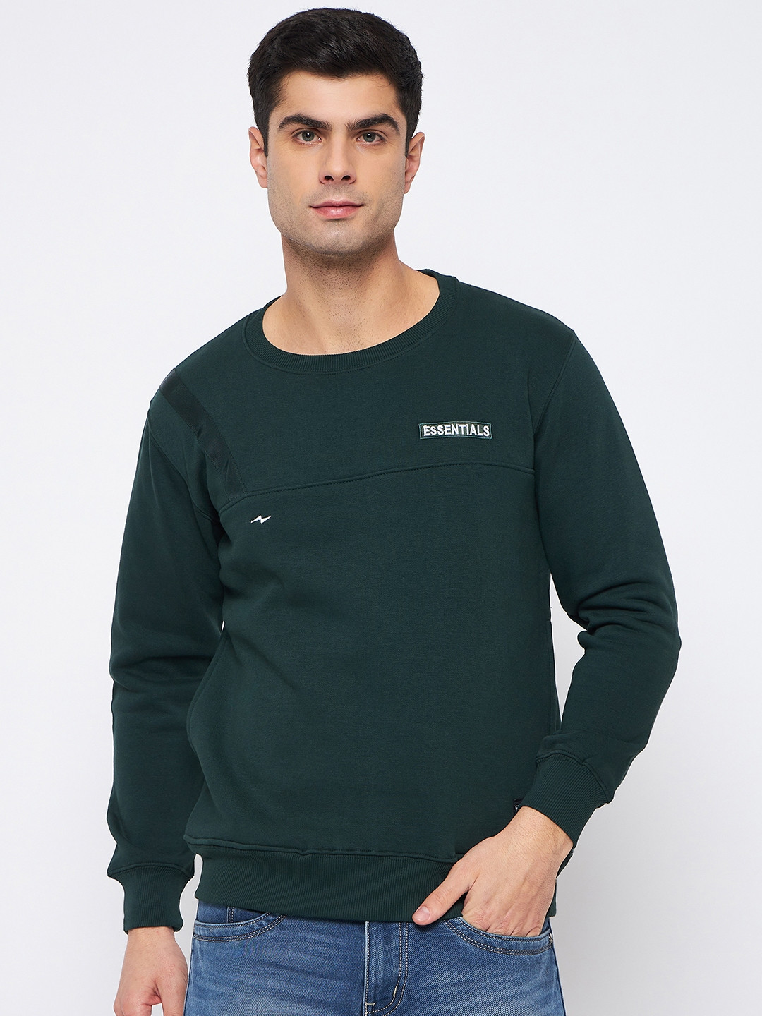 Skidlers Round Neck Ridge Jumper Full Sleeves Pure Cotton Sweatshirt