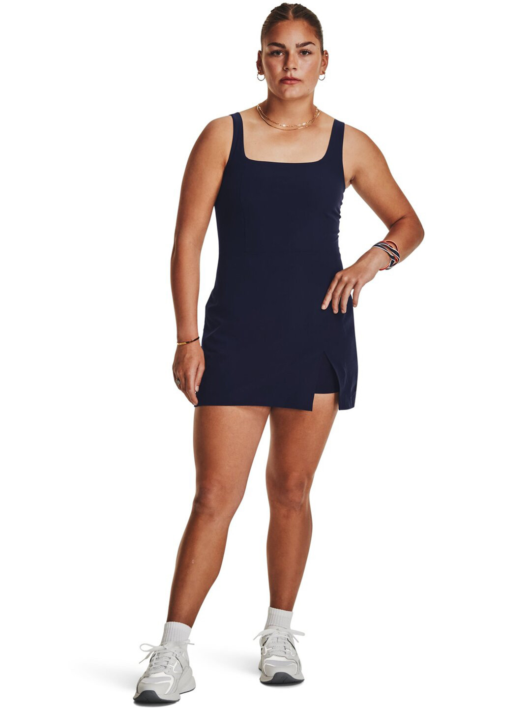 UNDER ARMOUR Square Neck Sleeveless Mini Sport Dresses